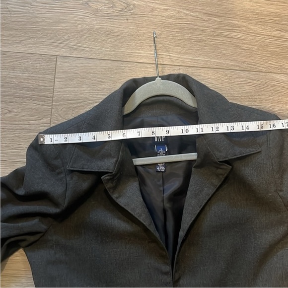 GAP Women's Charcoal Gray Dress Coat - Picture 5 of 9